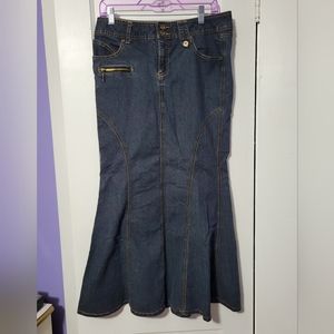 Bisou Bisou Denim Mermaid Skirt